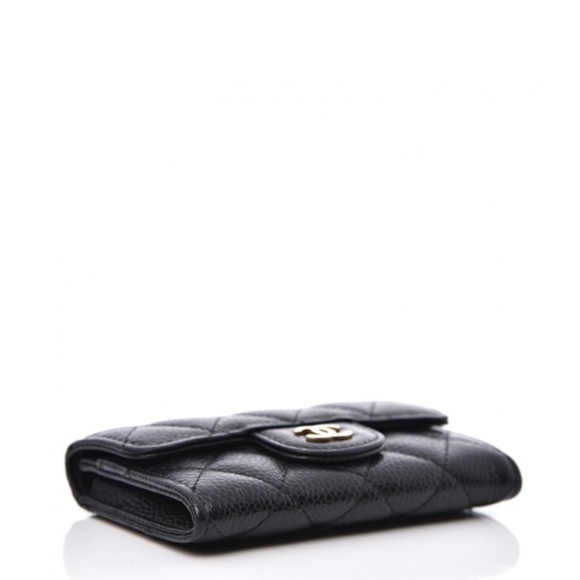 Authentic Chanel Caviar Quilted Flap Card Holder Wallet - Picture 3 of 8